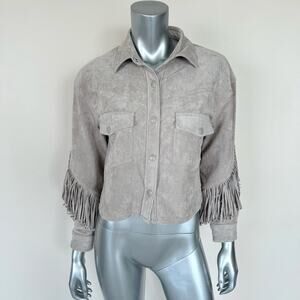 BLANK NYC faux suede jacket size XS